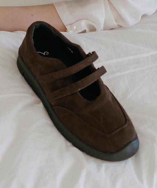 [Elizabeth Stuart] Two-Strap Mary Jane Flat Sneakers [EBAL157511]