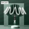 Windproof Folding Umbrella with LED Light Lively Life Inverted Umbrella with Teflon Coating and Reflective Stripe 10 Reinforced Ribs