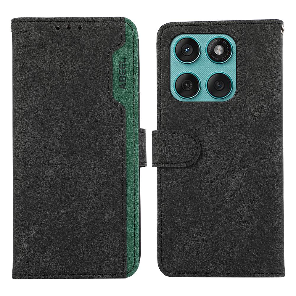 ABEEL For Motorola Edge 60 5G/60 Fusion 5G Case Color Splicing Leather Flip Phone Cover RFID Blocking