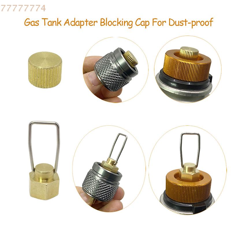 Leak-Proof Dust-Proof Plug Stove Head Long Filling Flat Gas Cylinder Plug for Camping Gear Outdoor Camping Butane Gas Cylinder