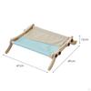 Cat Window Perch Hammock Durable with Wood Frame Space Saving Bed Lounge for Kitten