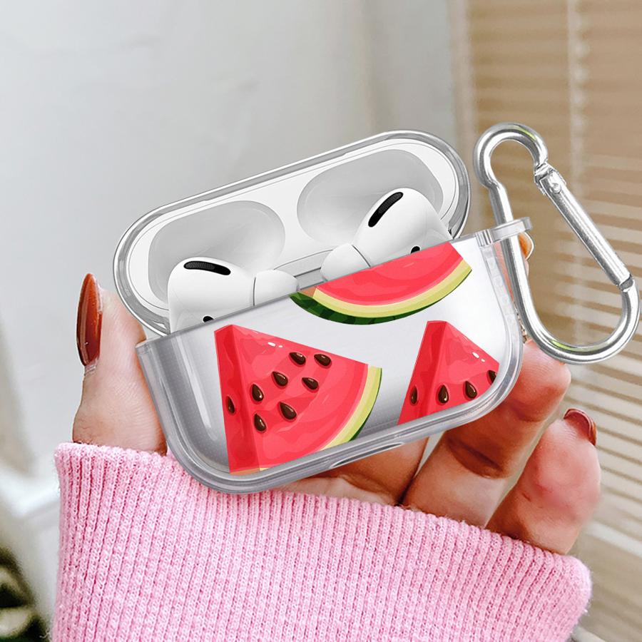 Fruit Watermelon Case For Airpods 4 Pro3 3 1 Pro2 Pro 2 Clear Earphone Cases Cover