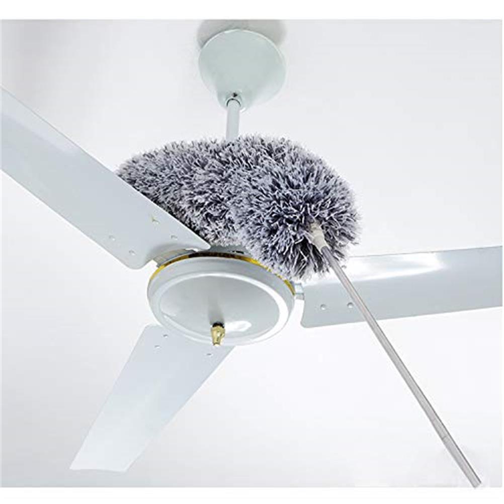 Microfiber Duster with Extension Pole with Bendable Head Extendable Duster for Cleaning Ceiling Fan Keyboard Furniture
