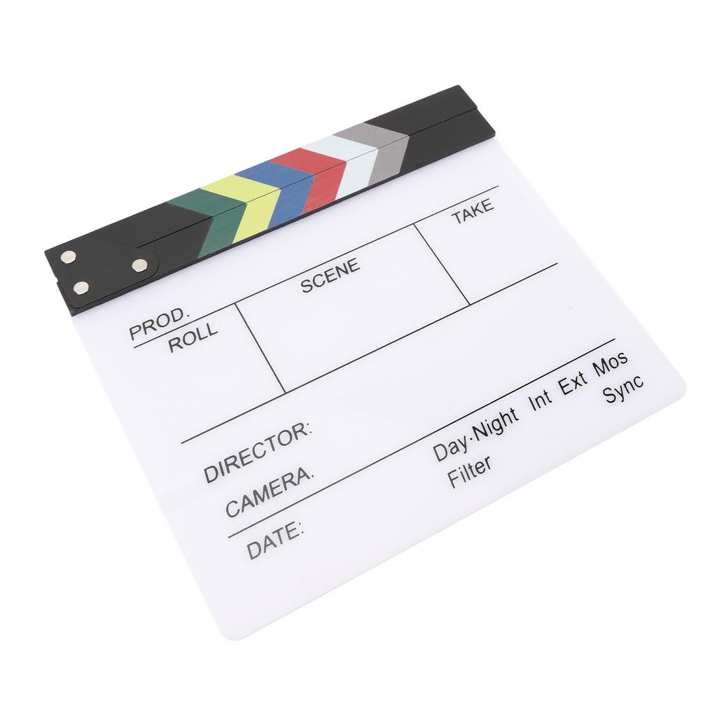 Movie Clapboard Acrylic Letters Display Scene Clapper Clap Board for Advertising Music Videos Docume