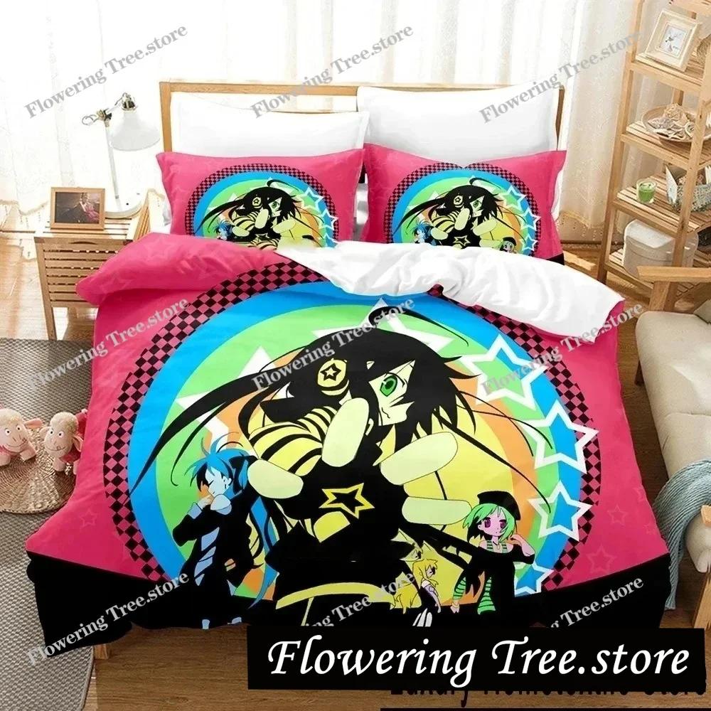 Anime Konata Izumi Lucky Star Bedding Set Duvet Cover Bed Set Quilt Cover Pillowcase Comforter King Queen Size Boys Adult