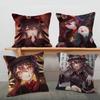 Genshin Impact Hu Tao Pillow Cover For Bedroom Room And Living Room Sofa Decorative Cushion Cover