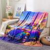 Car Print Flannel Blanket, High Quality Comfortable for All Seasons, Home Decor, Warmth and Comfort, Perfect for Christmas Gifts