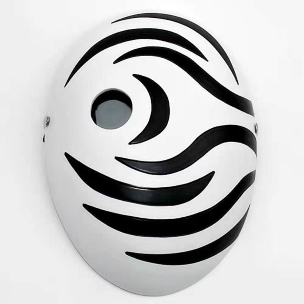 Naruto mask, Halloween party mask, Naruto anime, Uchiha Obito, resin latex mask