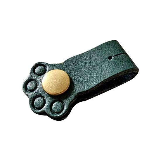 Kedi Pati Kablo Düzenleyici Klipsli Kablo Sarıcı Kulaklıklar Şarj Cihazları Veri Kabloları İçin Masayı Düzenli Tutar Suni Deri Pratik Masa Aksesuarı