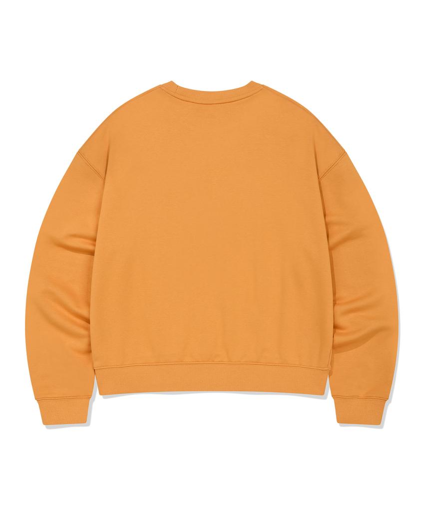 WACKY WILLY Old School Typography Sweatshirt Orange