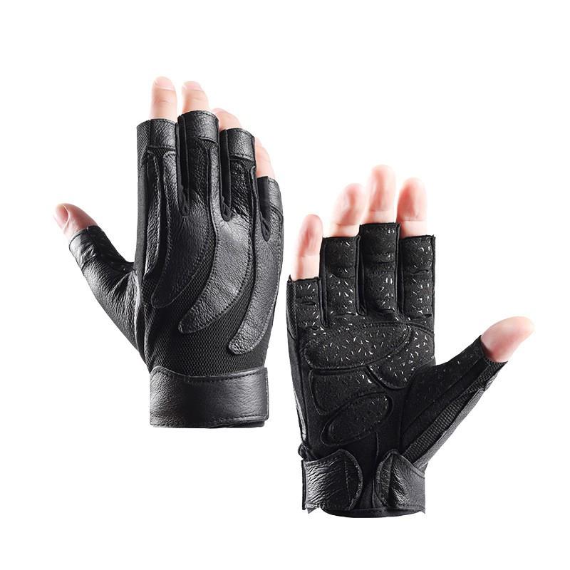 Mens Half-Finger Outdoor Sports Gloves Cycling Hiking Climbing Driving Breathable Anti-Slip Training Gear