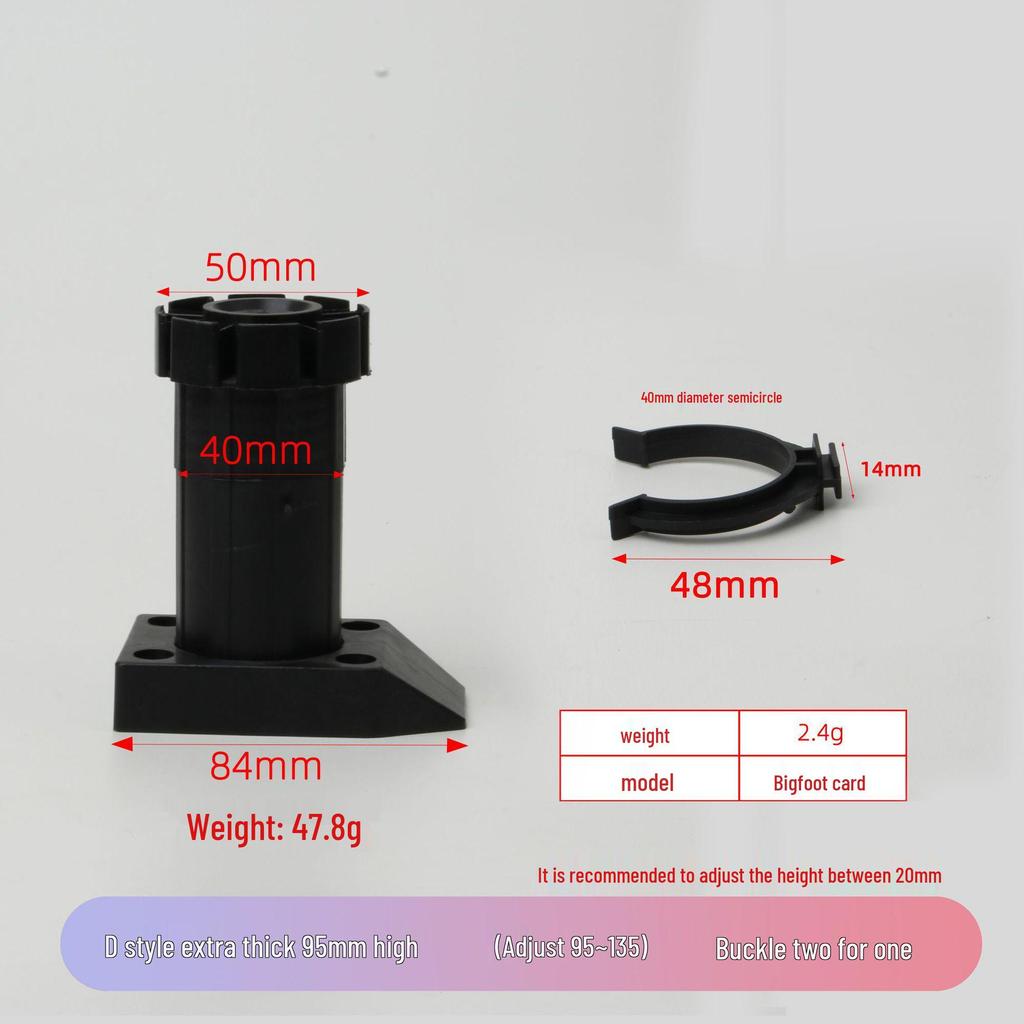 Adjustable Cabinet and Sofa Legs - Thickened ABS Plastic Support