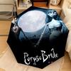 1PC Corpse Bride Moonlit Romance Automatic Umbrella - Suitable Travel Outdoor Portable Umbrella Birthday Gift Daily Essentials