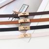Elegant Solid Color Waistband PU Leather Belt for Women Multiple Occasion Suitable Jeans Pants Waist Strap Decorative