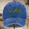 Washed Cotton Baseball Cap With Printed Distressed Soft Top Denim Hat For Men, European And American Retro Hat