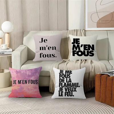 Je Men Fous Französisches Zitat Kissenbezug Kissenhülle Kissenbezug Wohnzimmer Sofa Heimdekoration Personalisiert