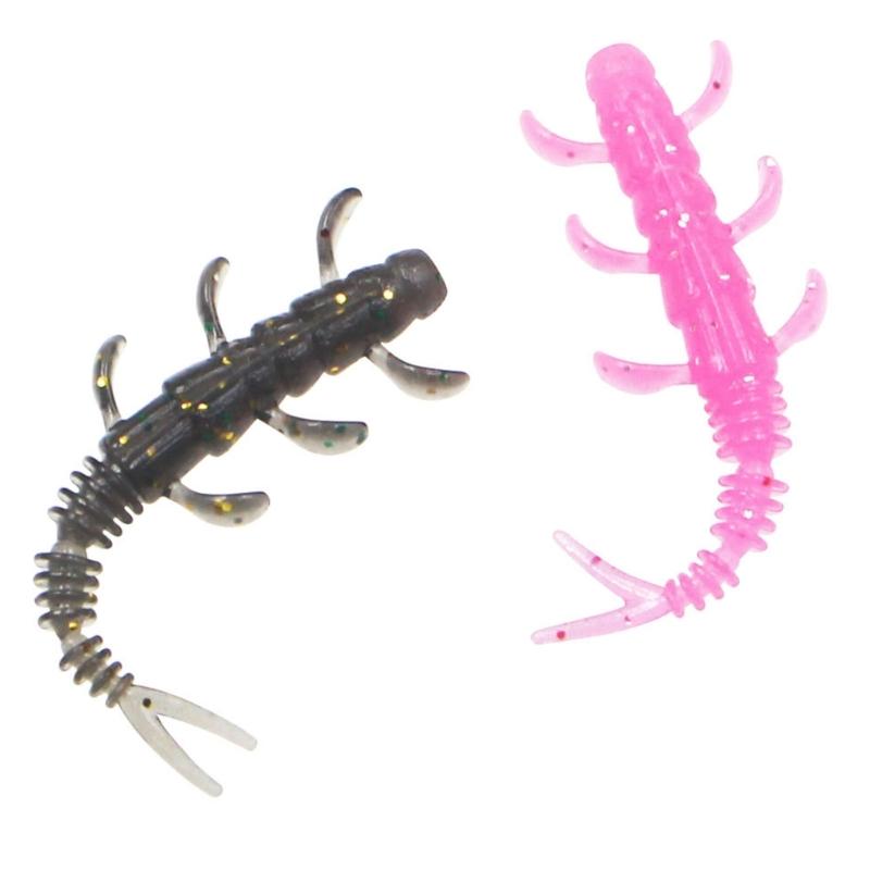 10pcs Fishing Lure Wobblers Split Tail Lures for Trout Fishing Soft Baits 4cm 0.35g Swimbaits Mini Artificial Baits