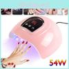 Lampe de séchage professionnelle pour vernis à ongles 54 W avec 18 LED UV pour le durcissement des gels et acryliques.
