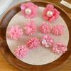 5 Pairs Floral Acrylic Flower Stud Earrings Acrylic Korean Style Earrings  Girl Gift