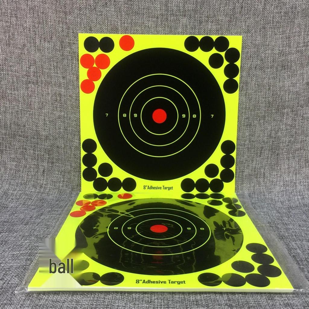 8-tums fluorescerande självhäftande färgskiftande klistermärken för skjutmål