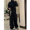 HOUZHOU Casual Baggy Hosen Frauen Vintage Übergroßen Hip Hop Joggers Harajuku Streetwear BF Weibliche Jogginghose Breite Bein Hosen