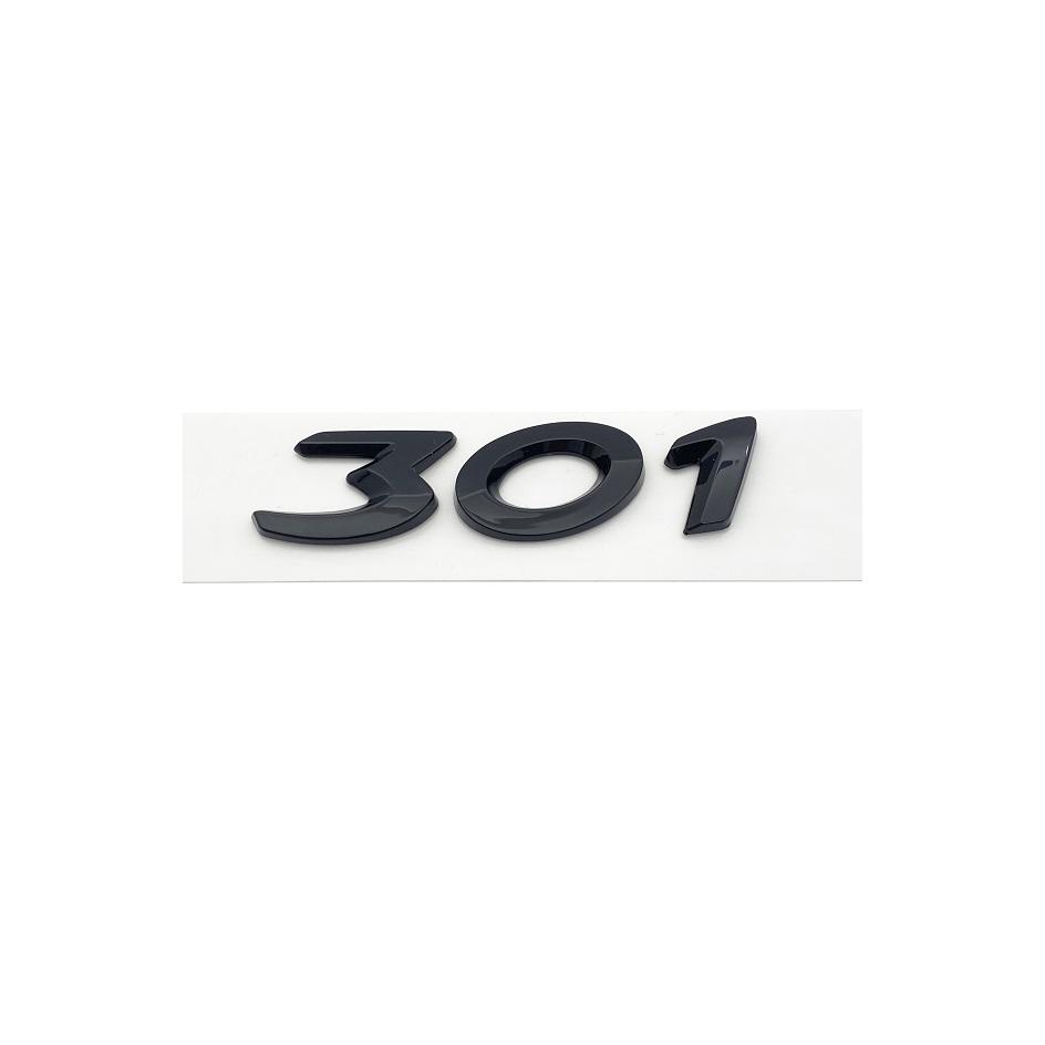 2026 Horká Samolepka na Auto 3D Černé Stříbrné Písmena 206 207 301 307 308 408 508 Znak pro Peugeot Auto Blatník Kufr Zadní Logo Samolepka