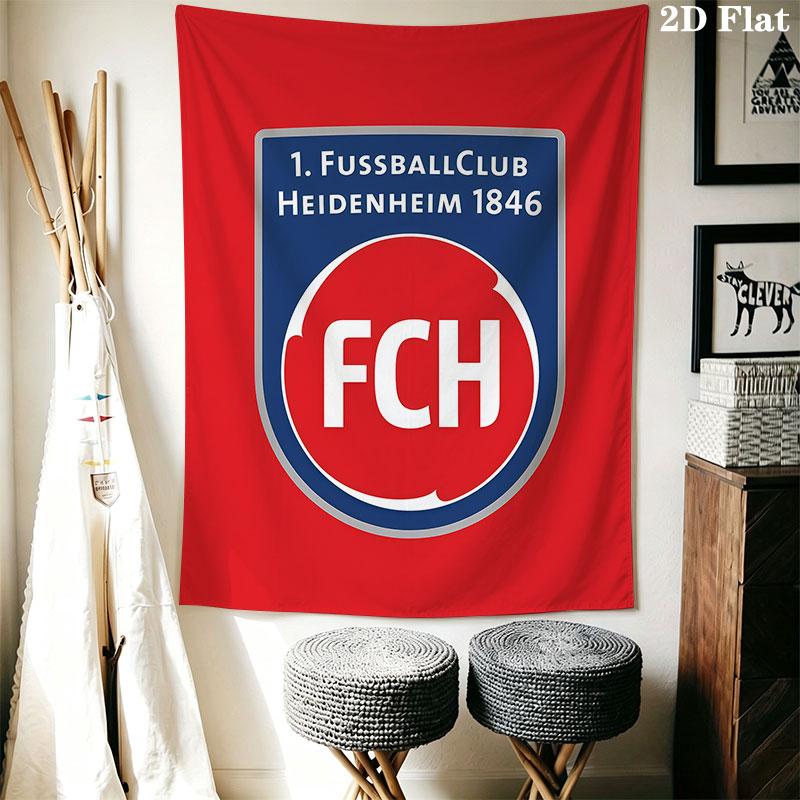 FC Heidenheim Wall Hanging Printed Fabric Blanket Decorative Tapestries for Bedroom Living Room Home Decor