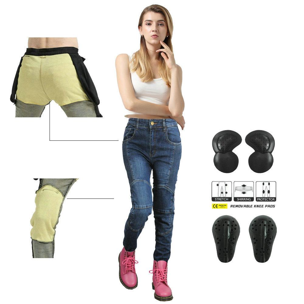 

VOLERO+motorcycle Jeans+motorcycle Riding Female Rider Pants Racing Pants Of Pure Cotton+Kevlar+tear Resistant