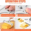 Stainless Steel Wire Cheese Slicer Cheese Planer Tool Adjustable Thickness Cutter Soft Semi-Hard Hard Cheeses Kitchen Cook Tool