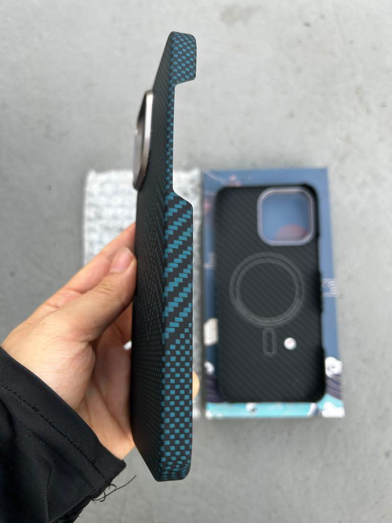 Real Aramid Carbon Fiber Phone Case Cover On For Iphone 13 14 15 16 Pro Max 16Pro ProMax I14 I15 I16 Magnetic Cover for Magsafe