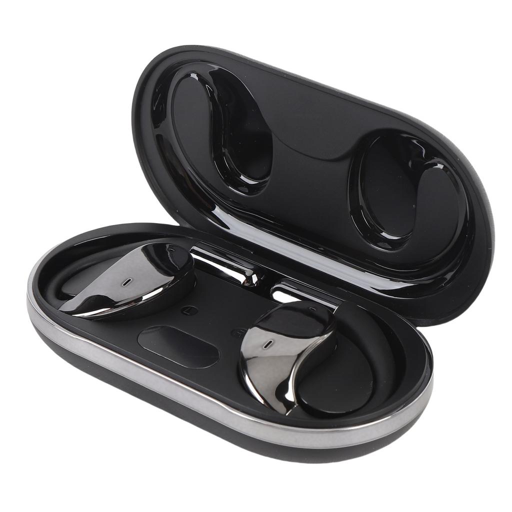 Al Translation Earphone Bluetooth V5.4 Ear Hook Language Translator Earbuds Long Battery Life Black