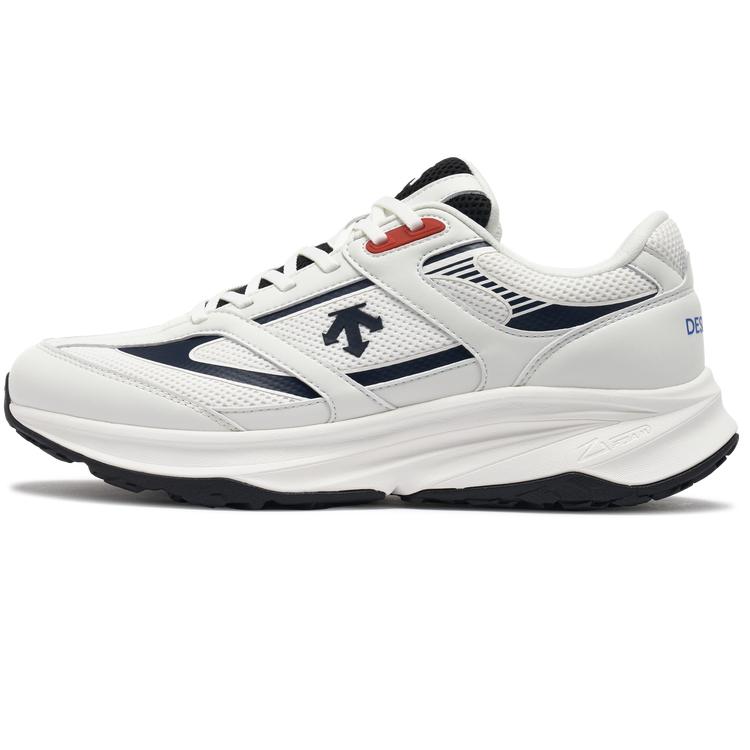 DESCENTE Retro Running Shoes Comfortable Shock Absorption Rebound Sports Casual Shoes Men Sneaker White D4331LSN30-WT