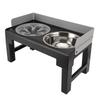 Elevated Dog Bowls Mess Proof Adjustable Raised Dog Bowl Stand Neck Guard Slip Resistant Dog Feeder