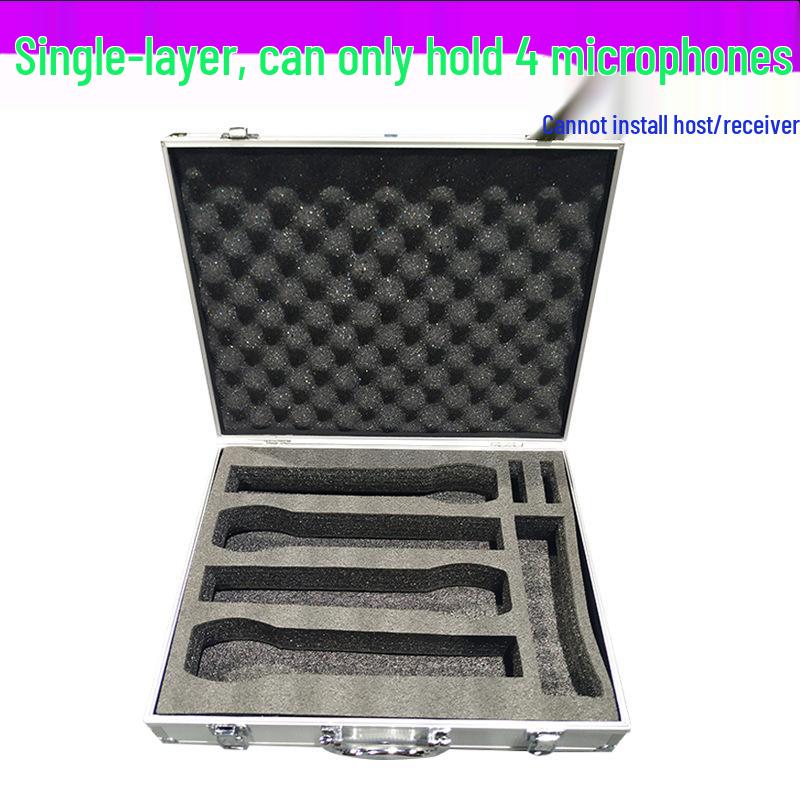 KTV Shockproof Aluminum Handheld Microphone Storage Case