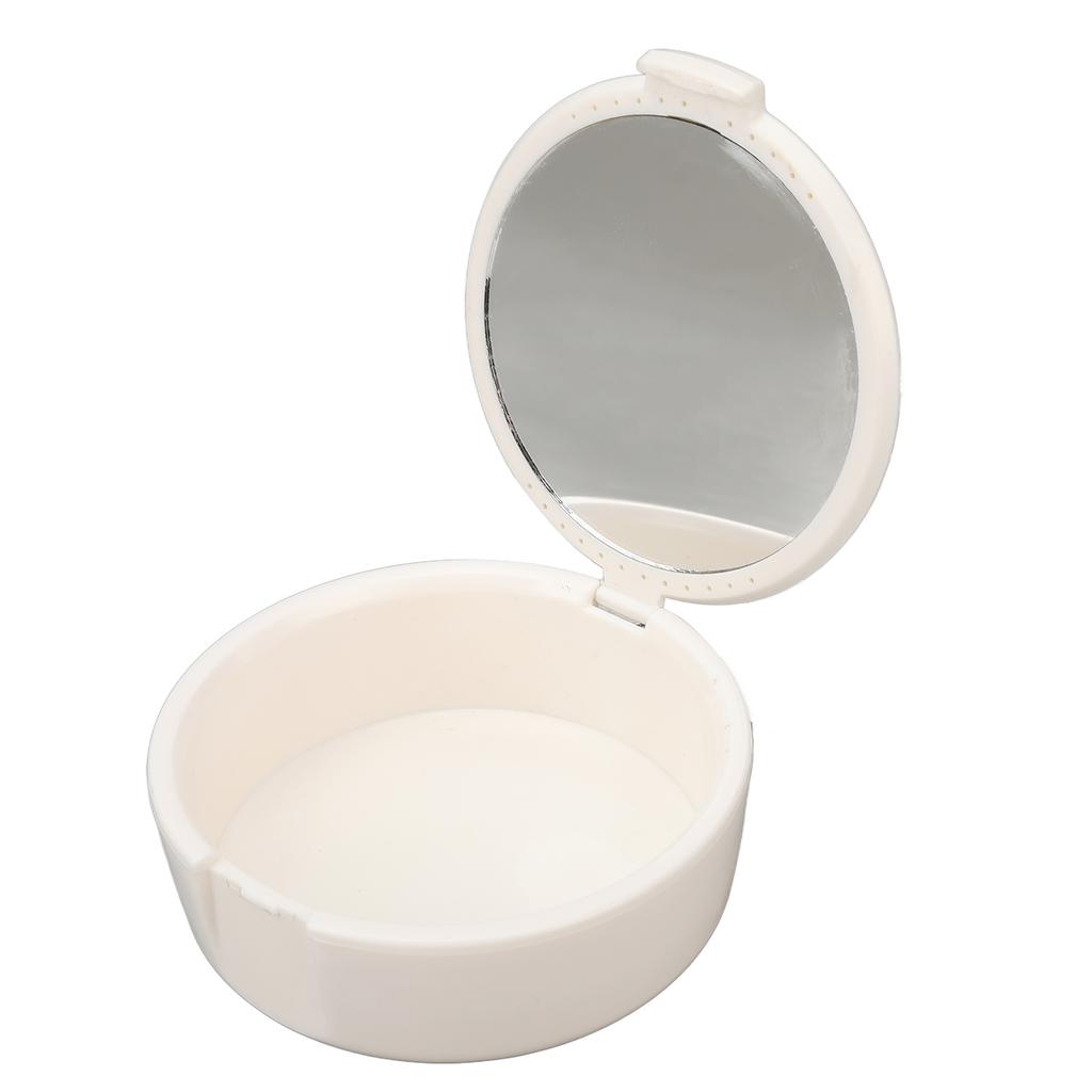 Retainer Box Professional Sealing Waterproof Safe Denture Case Braces Storage Box Mouth Guard Case with Mirror