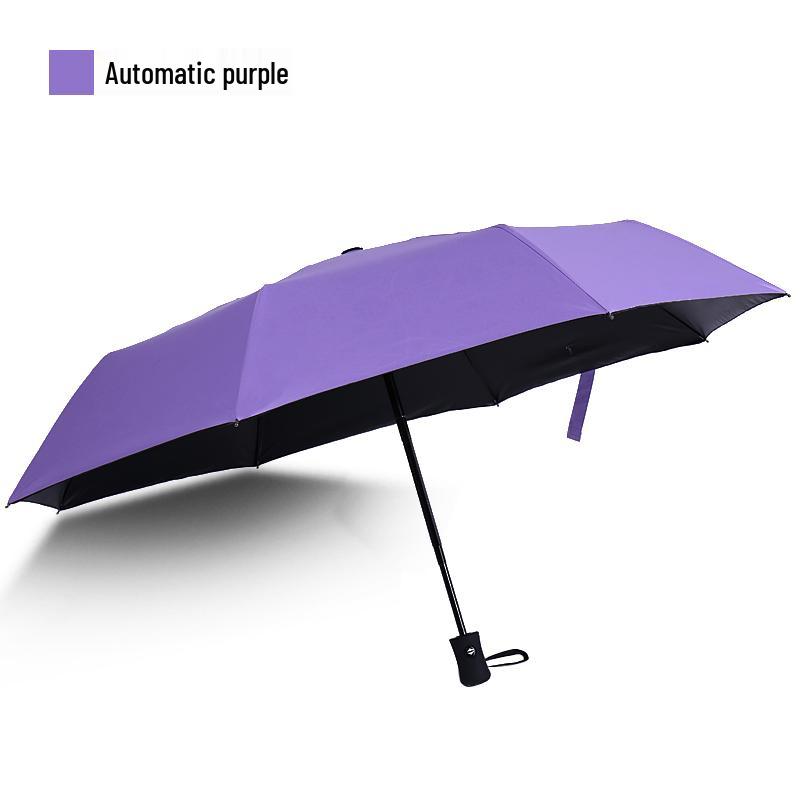 Automatic Three-Fold Sunshade Umbrella: UV-Protection & Rainproof for Men and Women