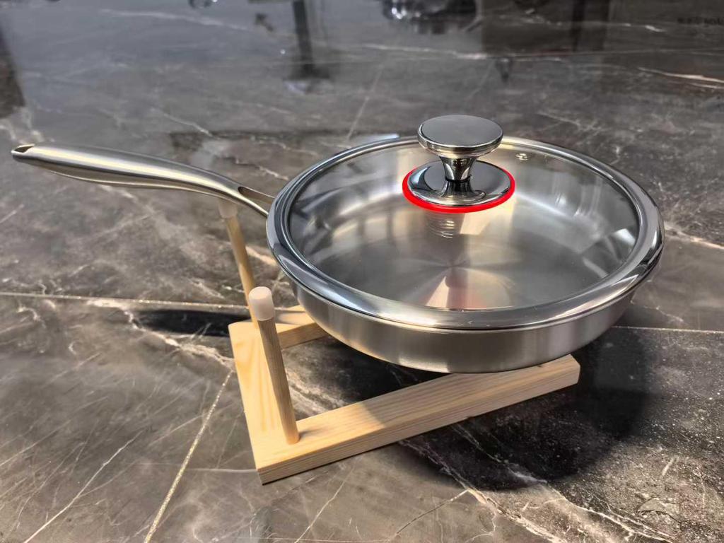 Stainless Steel Non-stick Flat-bottom Frying Pan - Food-grade Omelet & Steak Pan