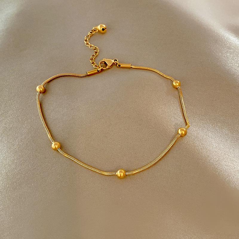 Colar de contas elegante para mulheres – moderno, inspirado na Coreia, que não desbota e combina com tudo.