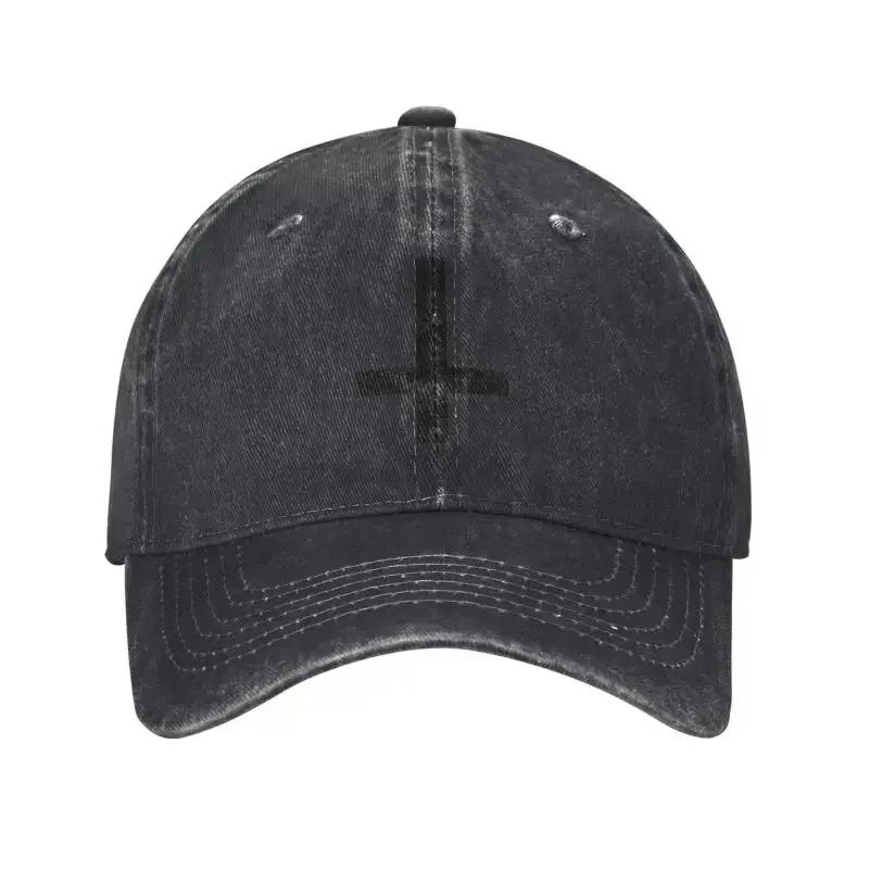 Custom Cotton Cross White Baseball Cap Unisex Women Breathable Dad Hat Sports