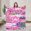 Singer Emilia Mernes MP3 Tour Super Warm Blanket  Aesthetic Living Room Flannel Bedspread Sofa Bed Cover