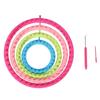 Round Knitting Looms Set Multipurpose DIY Knitting Loom Tool Kit for Scarves Hats Socks Shawls Gloves