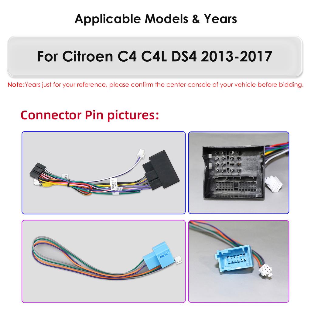 Hizpo 2Din Android Autoradio für Citroen C4 C4L DS4 2013 - 2017 Intelligenter Multimedia-Video-Player GPS Carplay Auto Stereo Head Unit für Tesla AI