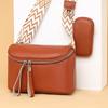 Genuine Leather Women's Bag, Simple Single-shoulder Crossbody Bag, Niche Cowhide Saddle Bag
