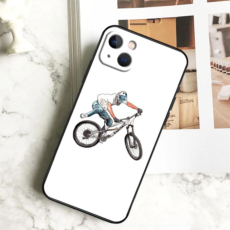 Bike Bicycle Cycling Phone Case For iPhone 17 16 15 13 12 11 14 Pro Max Plus 12 13 Mini 16e 17 Air Cover Coque