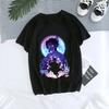 Tanjirou Kamado Kaus Wanita Kimetsu Kaus Wanito Printed Harajuku T-shirt Women's T-Shirt Kaus Grafis Anime Demon Slayer Uniseks