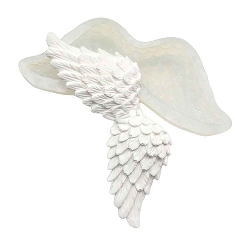 Angel Wing Silicone Mold Diy Craft Cake Mold Baking Tools Feather Pendant Aromatherapy Gypsum Resin Mold Home Decor