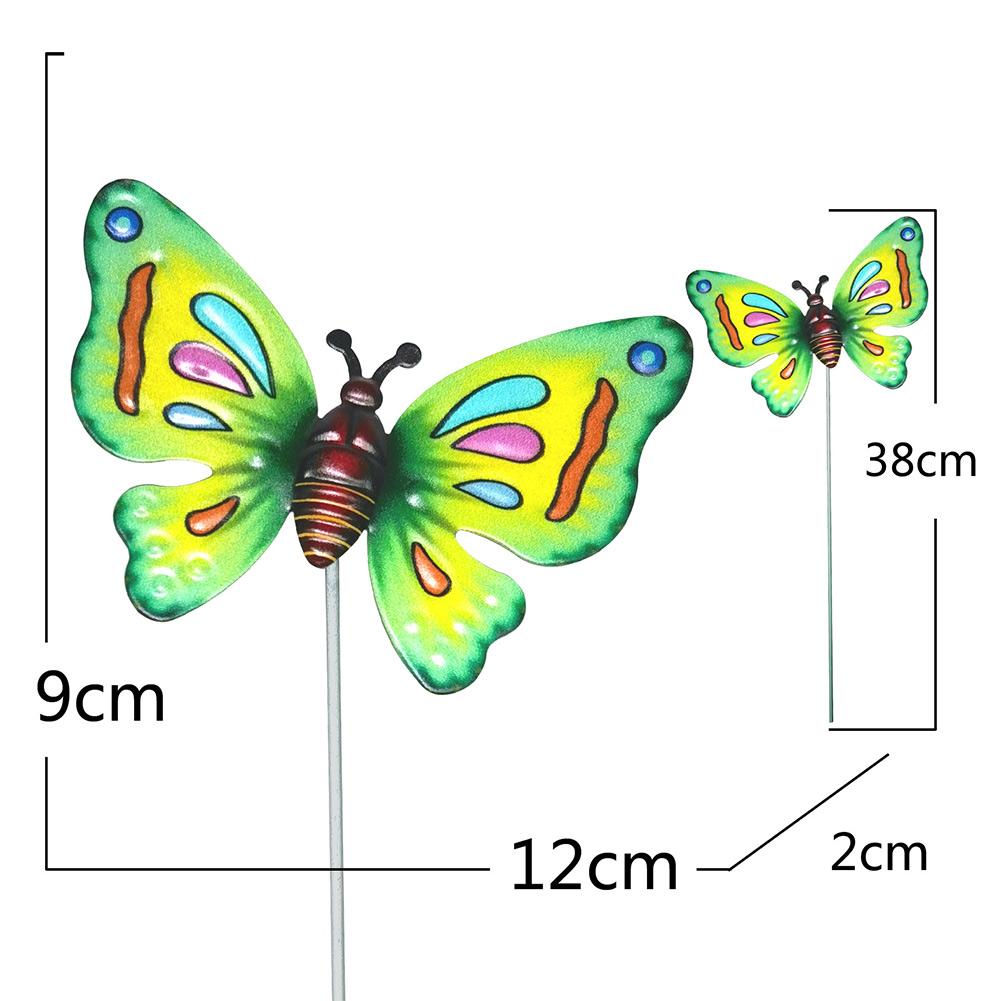 Brand New 4PCS Yard Garden Indoor And Outdoor Butterflies Stakes Butterflies Stakes Handicraft Hangings Home Décor