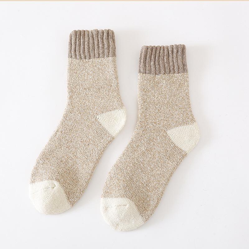 Meias de Inverno Masculinas em Lã Cashmere e Malha Terry: Super Grosso, Quente, Design de Cano Médio
