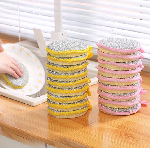 5/10/20Pcs Double Side Dishwashing Sponge Dish Washing Brush Pan Pot Dish Wash Sponges Household Cleaning Kitchen Tools