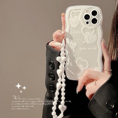 Love for Iphone13 for Apple 15promax Mobile Phone Case Fairy Xr Girl Xs with Lanyard